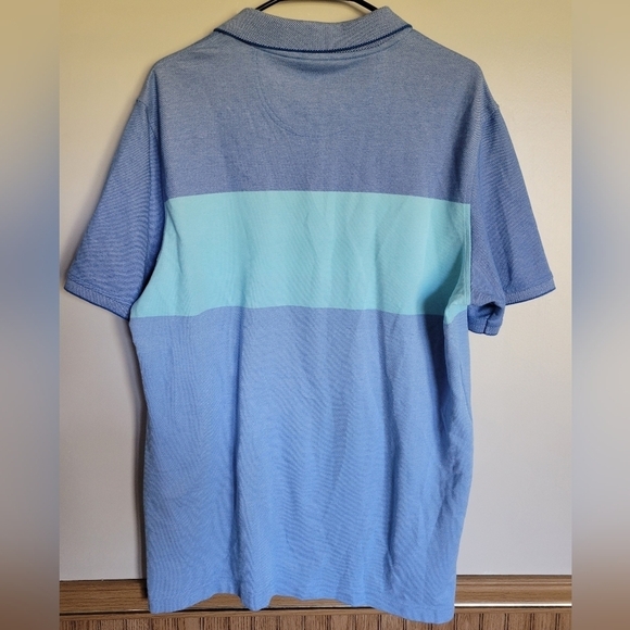 Izod Advantage Performance Men's Blue Tone Polo Size Large - Picture 3 of 4